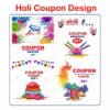 Holi Coupon Design