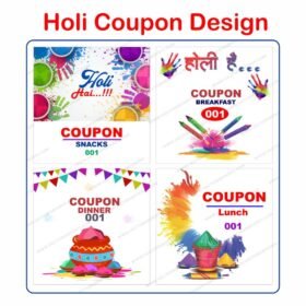 Holi Coupon Design