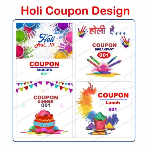 Holi Coupon Design